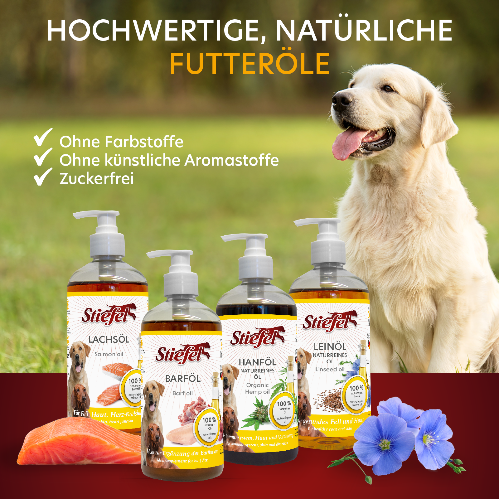 Hochwerte, natuerliche Futteroele