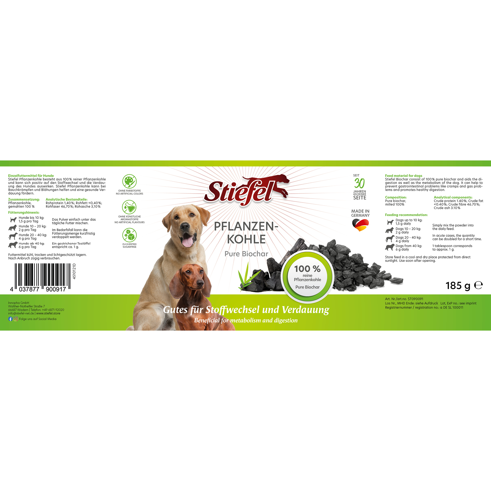 Stiefel_Pflanzenkohle_185 g_HUND_ST090091